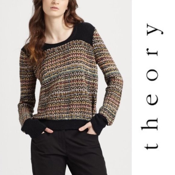 Theory Sweaters - Theory Hadar Chunky Silk Linen Sweater